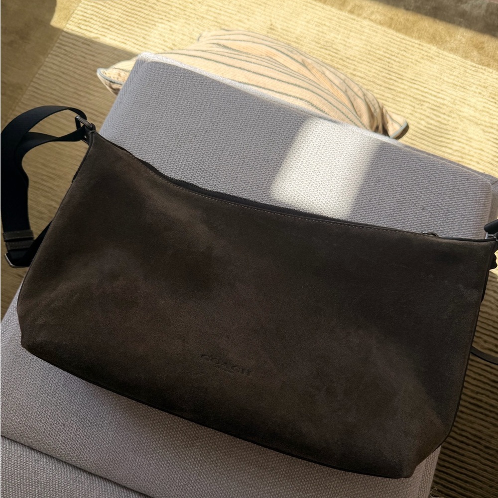 Coach Outlet Finn Crossbody in Olive Suede